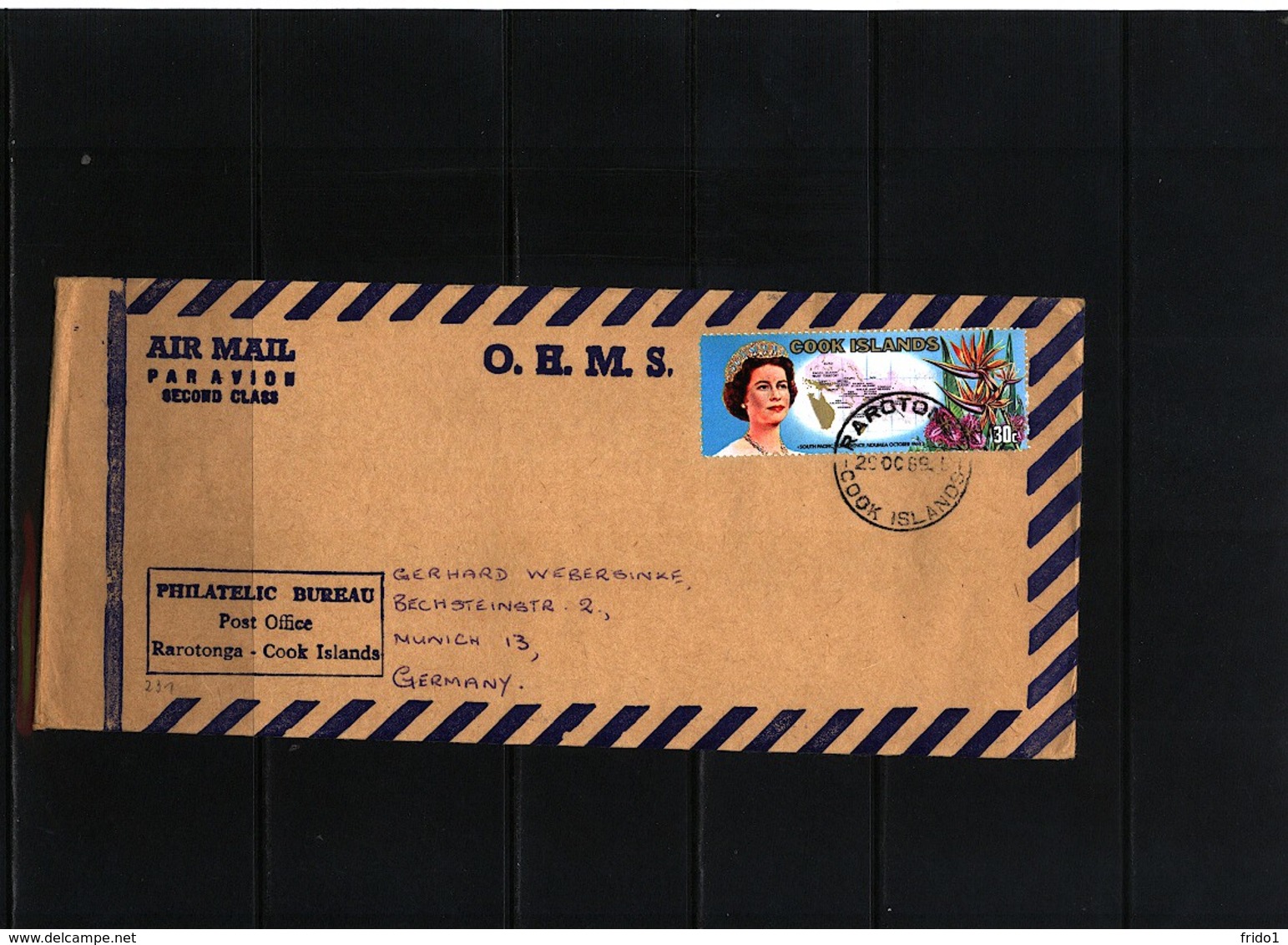 Cook Islands Interesting Airmail  Letter - Cookinseln