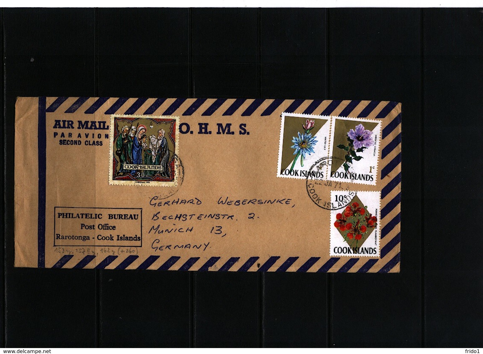 Cook Islands Interesting Airmail  Letter - Cookinseln