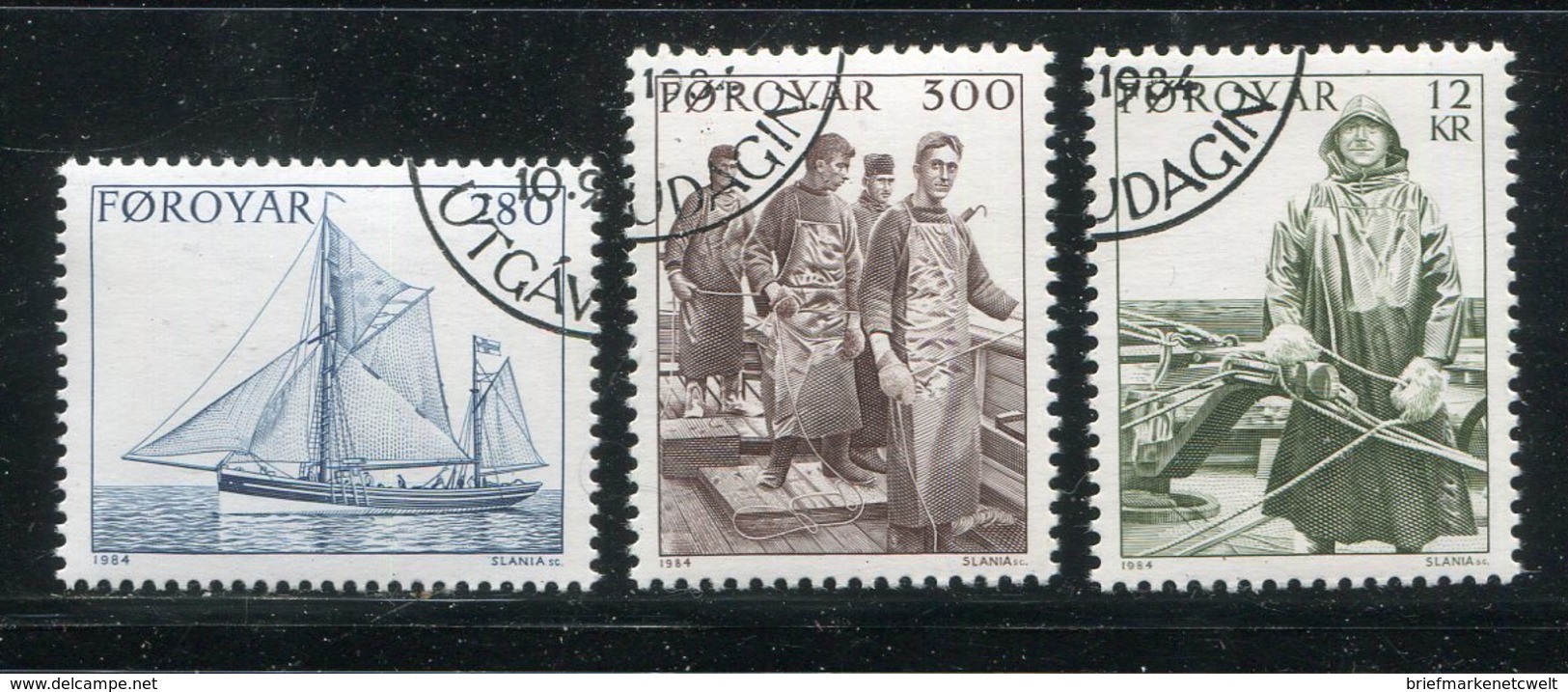 Faeroer / 1984 / Mi. 103-105 O (10416) - Färöer Inseln