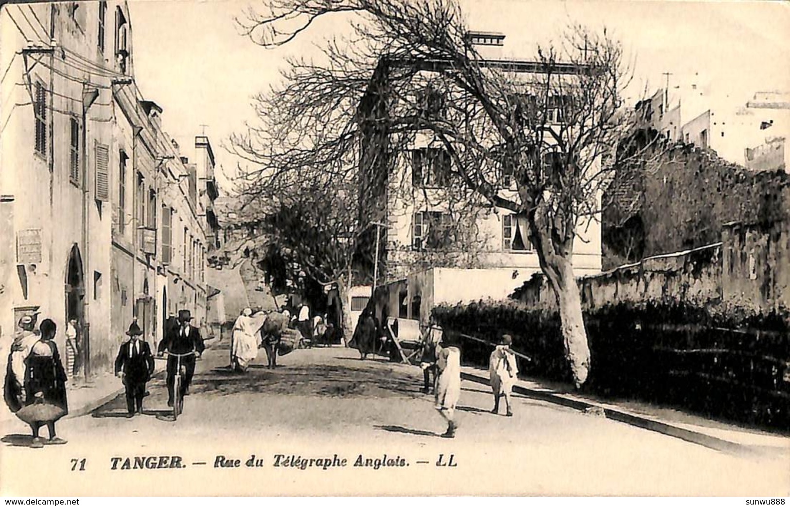 Tanger - Rue Du Télégraphe Anglais (animée) - Tanger