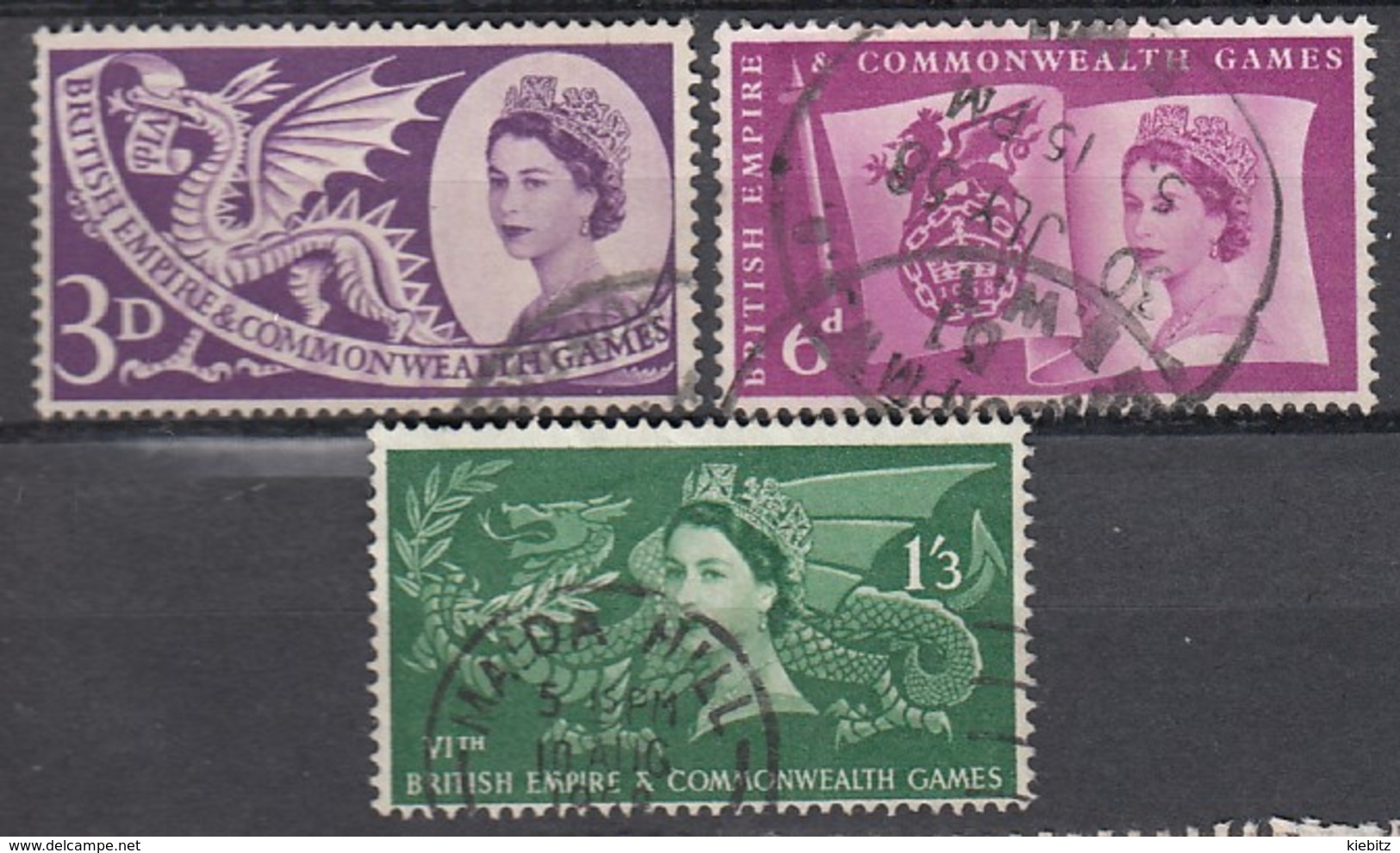 GB 1958 - MiNr: 303 - 305  Komplett   Used - Gebraucht