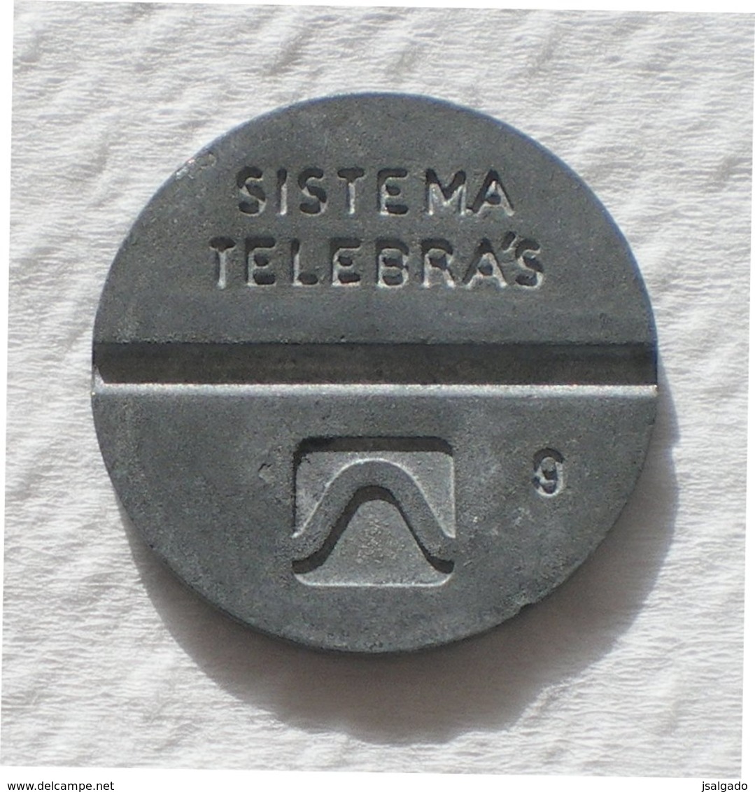 Brasil Telephone Token 1982 LOCAL Artol  SISTEMA TELEBRAS Logo  9 - Noodgeld