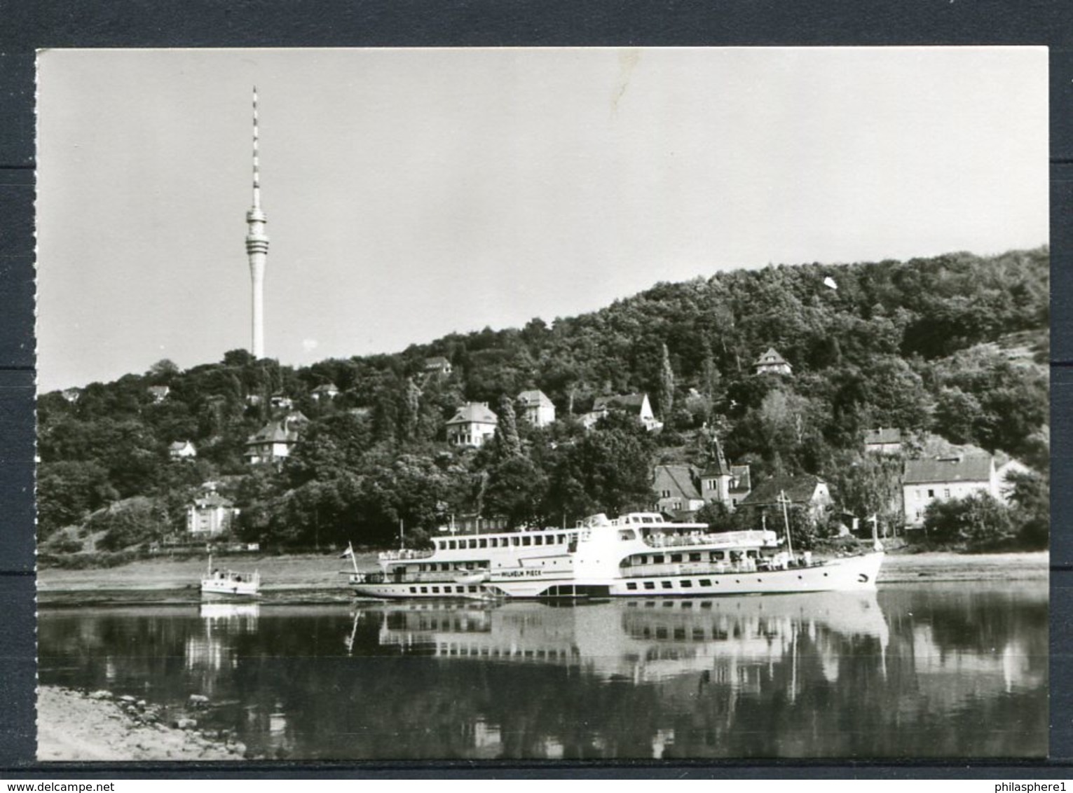 Dresden / Blick Vom Laubegaster Ufer Zum Fernsehturm - Echt Foto S/w - N. Gel. - DDR - A 1/B 399/81 -  Bild Und Heimat - Dresden