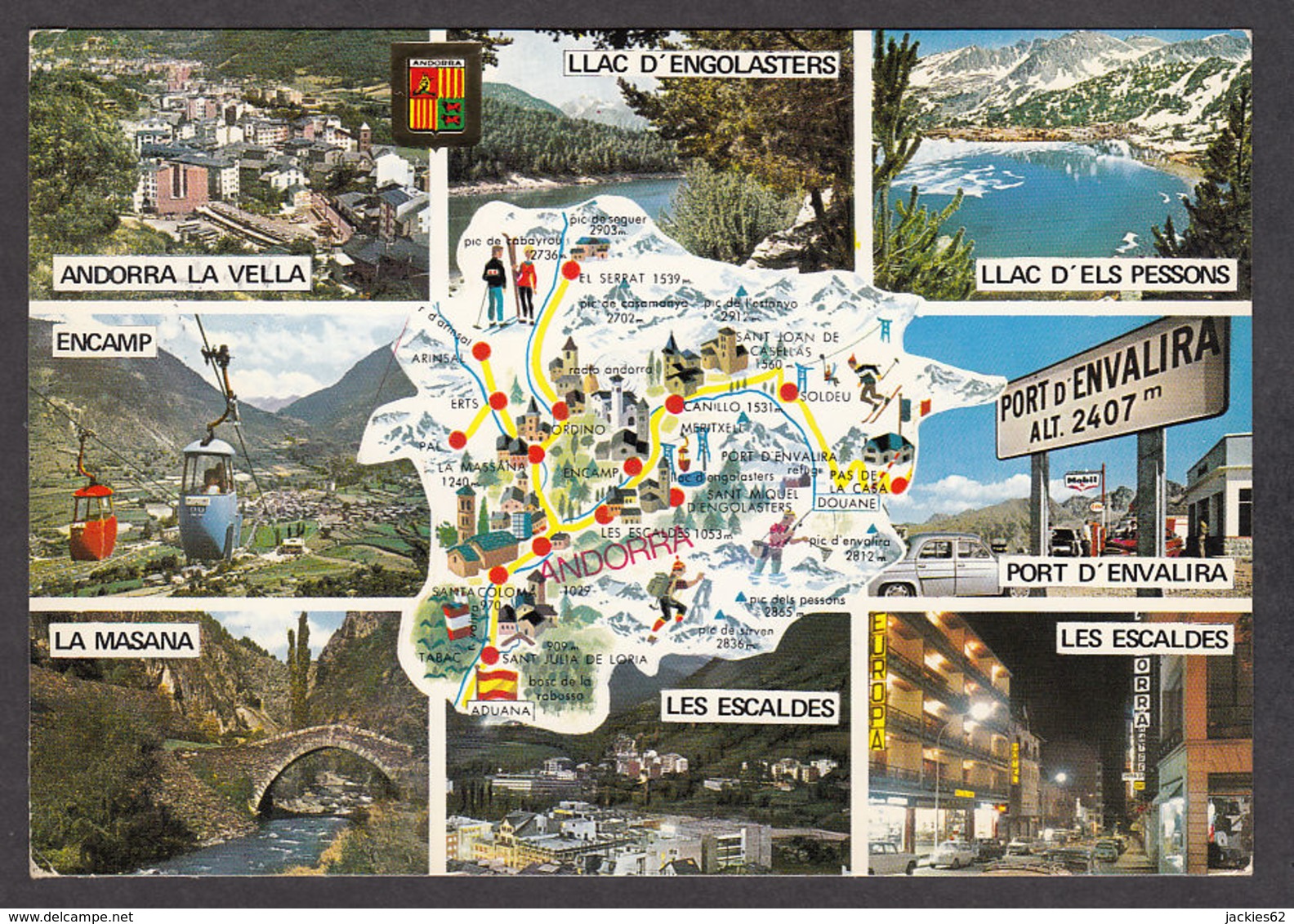 91233/ ANDORRE, Valls D'Andorra - Cartes Géographiques