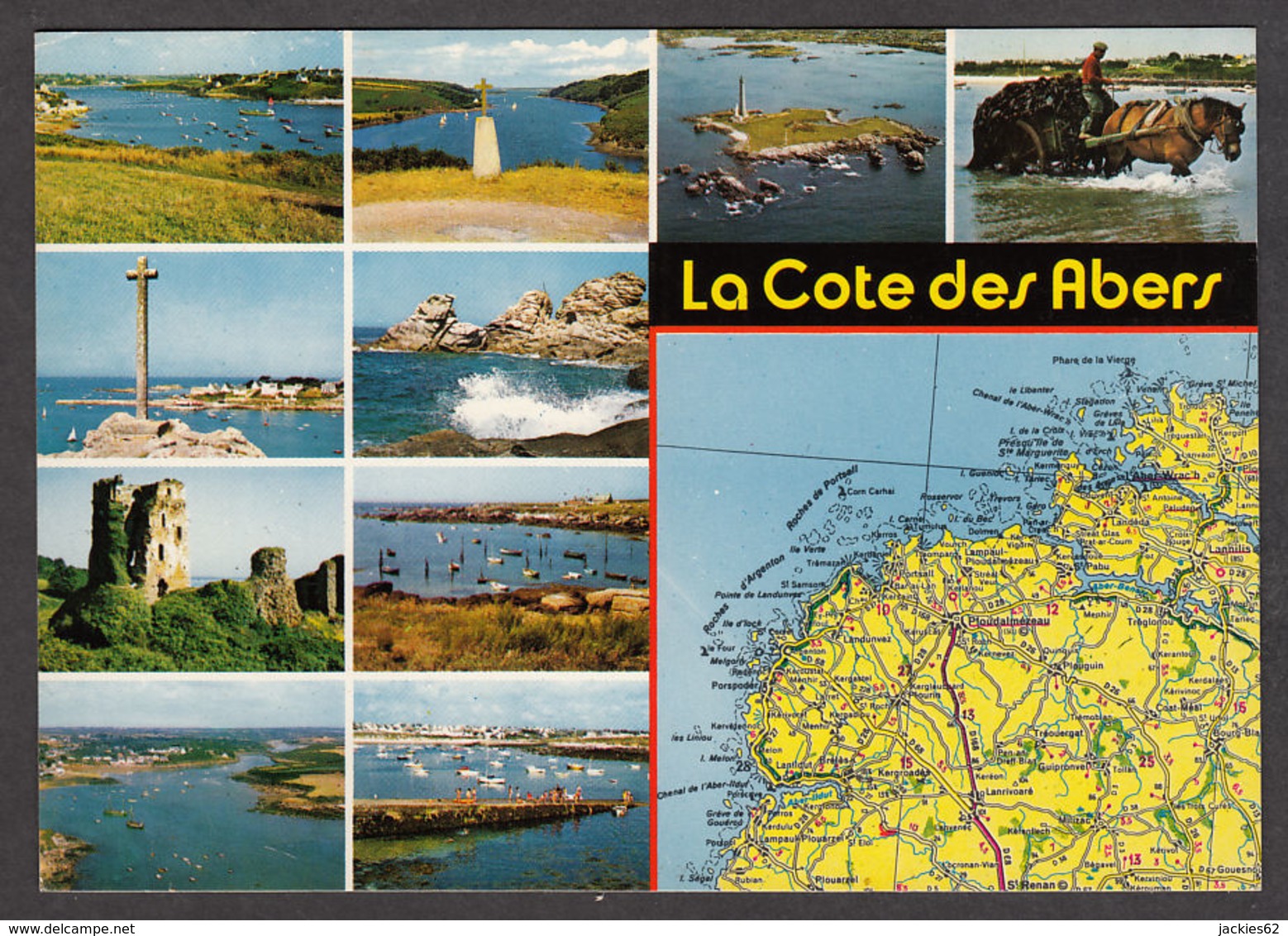 91273/ FRANCE, La Côte Des Abers - Cartes Géographiques