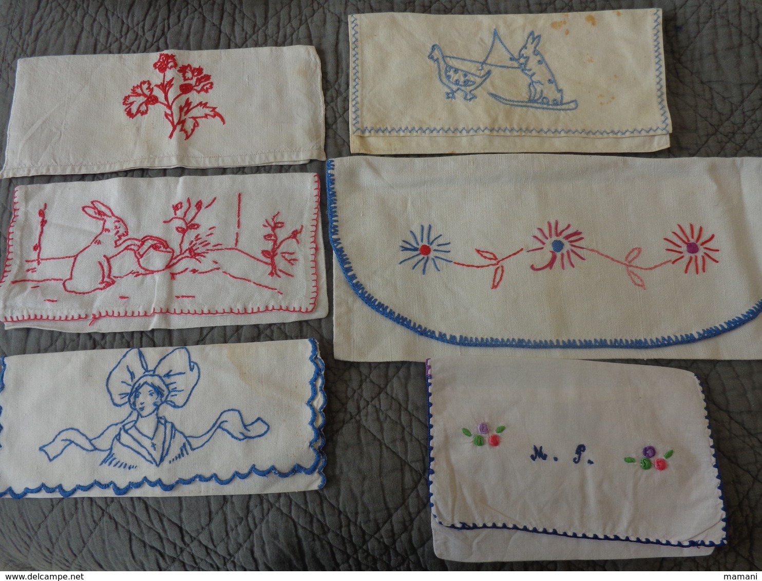 Lot De  91 Porte Serviettes  Vintage..poussin-fleur-chat-poule-chat-alsacienne-lapin-oie-papillon Etc... - Autres & Non Classés