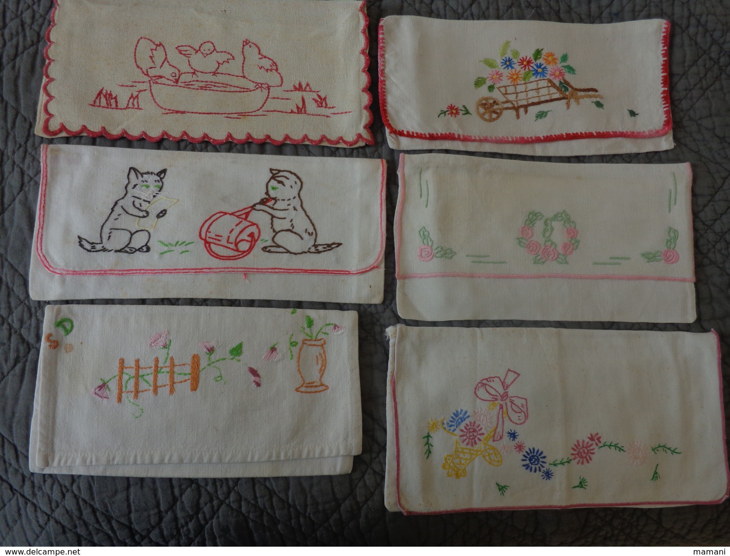 Lot De  91 Porte Serviettes  Vintage..poussin-fleur-chat-poule-chat-alsacienne-lapin-oie-papillon Etc... - Autres & Non Classés