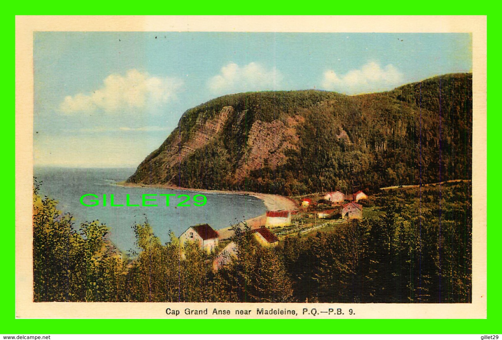 MADELEINE, QUÉBEC - CAP GRAND ANSE -  H. V. HENDERSON - - Autres & Non Classés