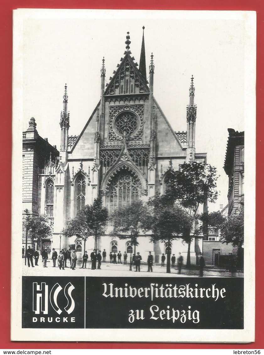 "ALLEMAGNE "  Universitätskirche Zu Leipzig HCS-Drucke -Voir 4 Photos - Biographies & Mémoirs