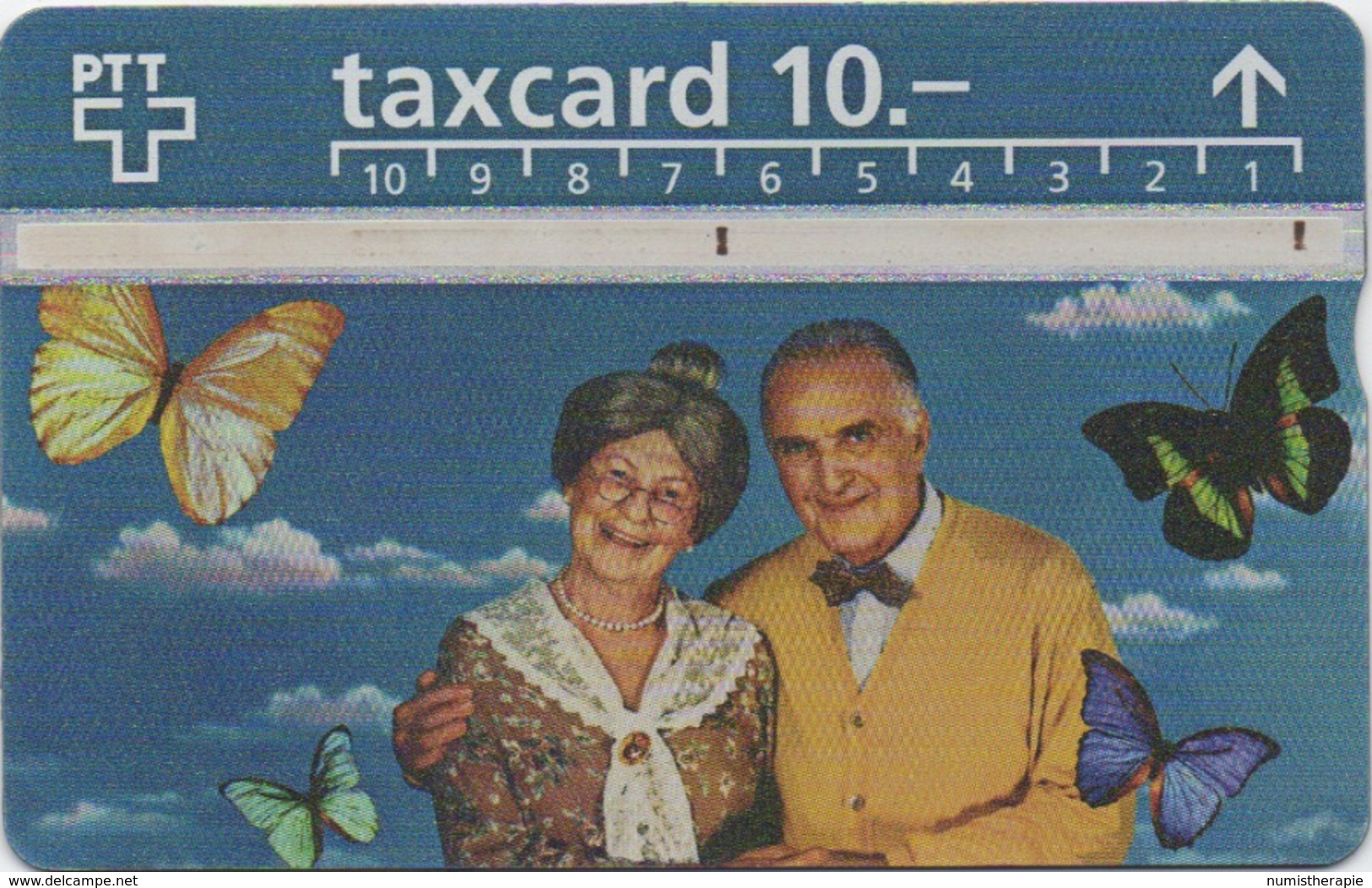 Télécarte Suisse : PTT Taxcard 10.- : Papillon - Altri & Non Classificati