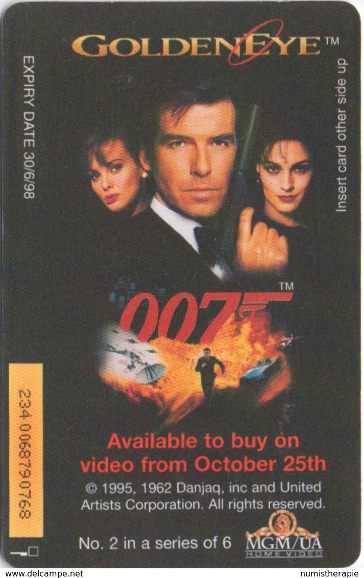 Télécarte British Telecom : 007 James Bond : Golden Eye (#2 Sur 6) - Cinéma