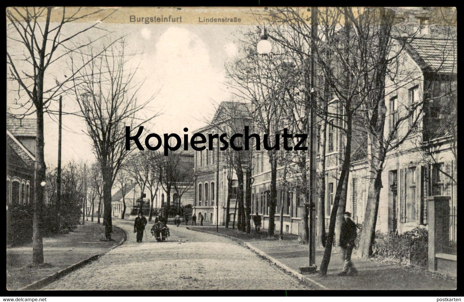 ALTE POSTKARTE BURGSTEINFURT LINDENSTRASSE Steinfurt Borghorst Cpa Postcard Ansichtskarte AK - Steinfurt