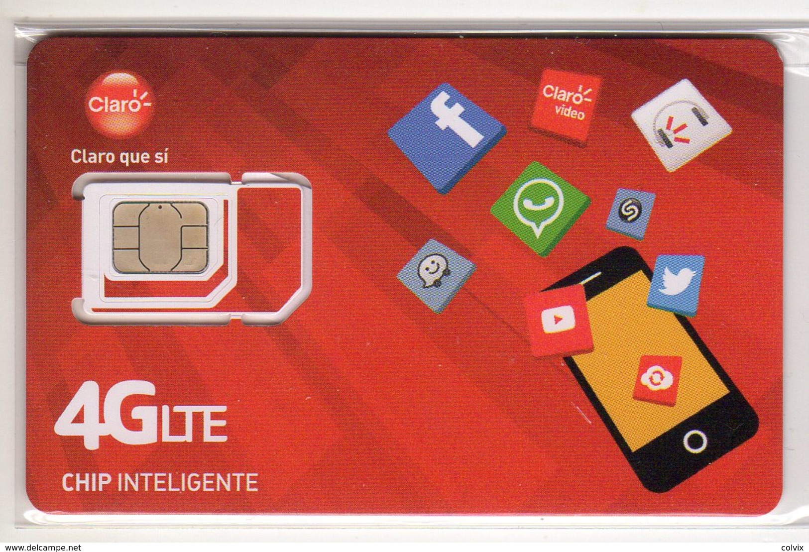 COSTA RICA CARTE GSM CLARO VERSO NUMEROTEE - Costa Rica