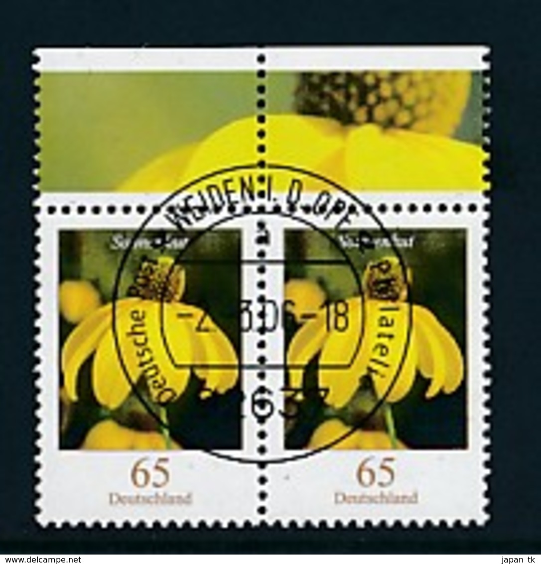 GERMANY Mi.Nr. 2524 Freimarken: Blumen - Paar - ET Weiden - Used - Gebraucht