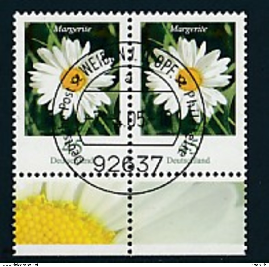 GERMANY Mi.Nr. 2794 Freimarken: Blumen - Paar - ET Weiden - Used - Gebraucht