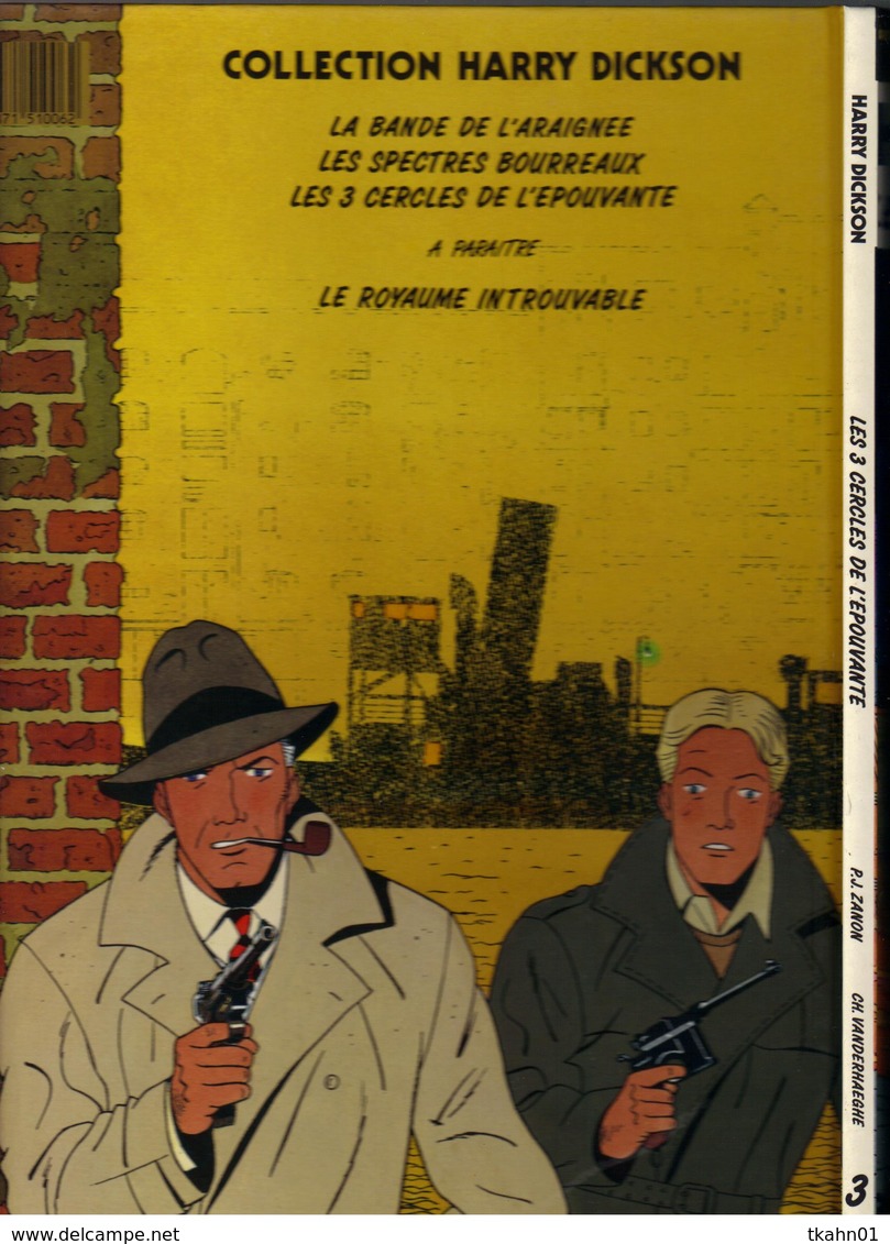 HARRY DICKSON " LES 3 CERCLES DE L'EPOUVANTE "  E-O  DE 1990 - Harry Dickson