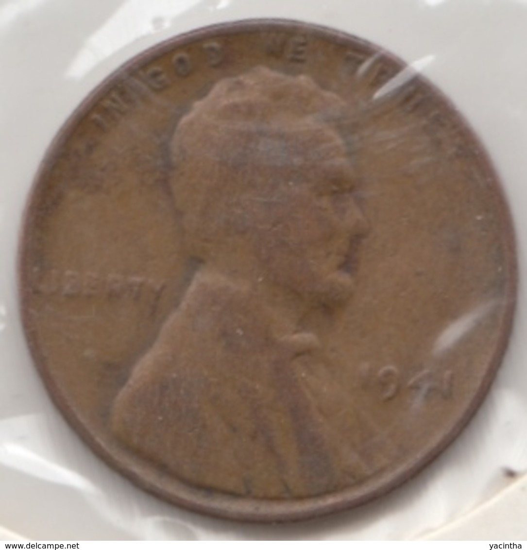 @Y@   United States Of America  1 Cents  1941   (3055 ) - 1909-1958: Lincoln, Wheat Ears Reverse