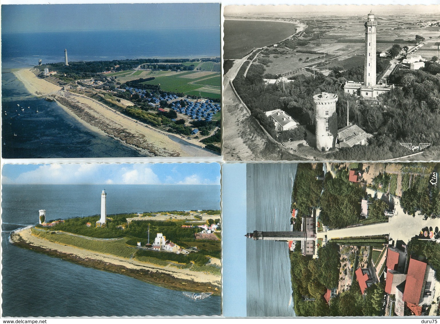 4 CPSM 10 X 15 * ILE RÉ Pointe Et Phare Des Baleines - Ile De Ré