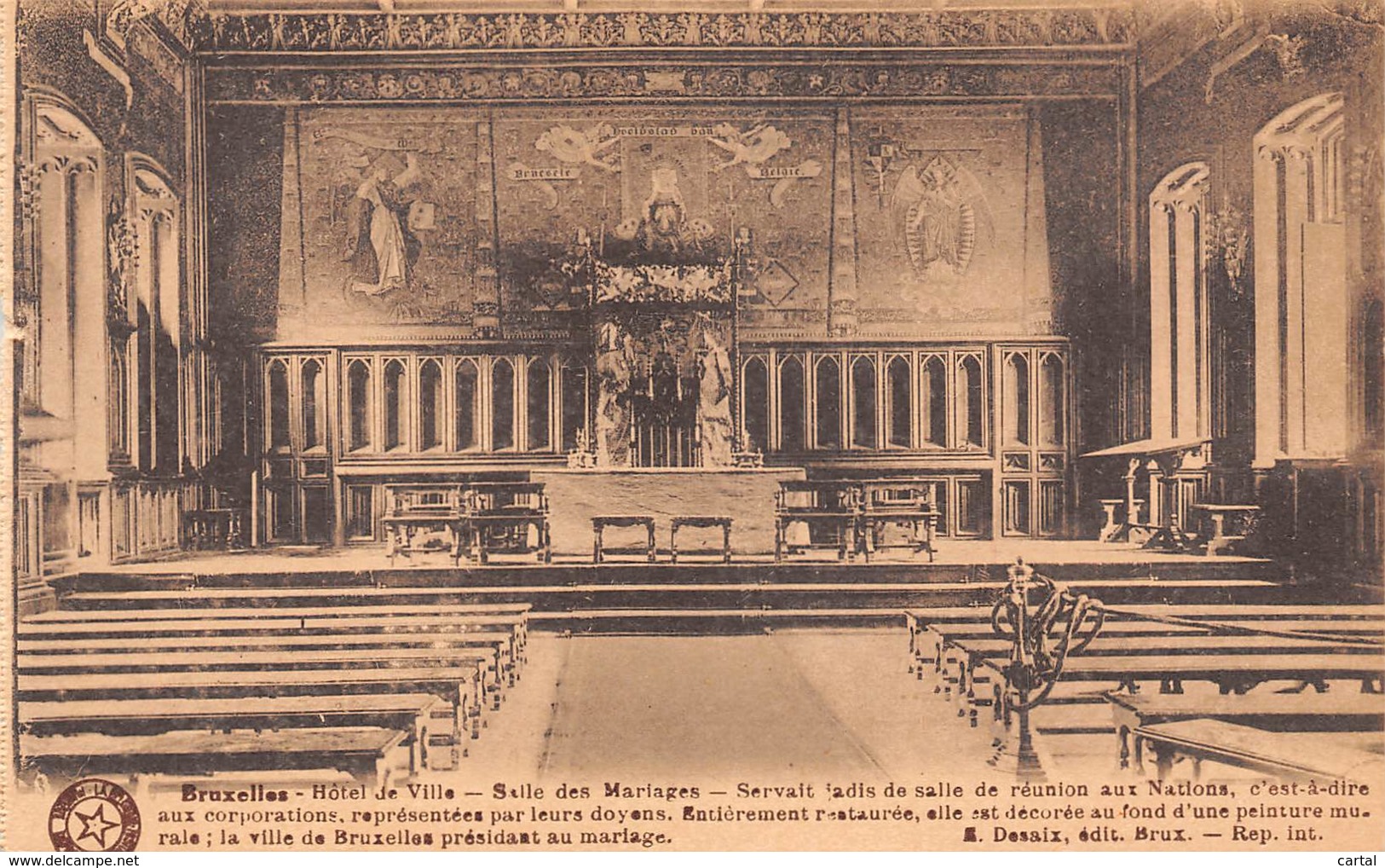 BRUXELLES - Hôtel De Ville - Salle Des Mariages - Monuments, édifices