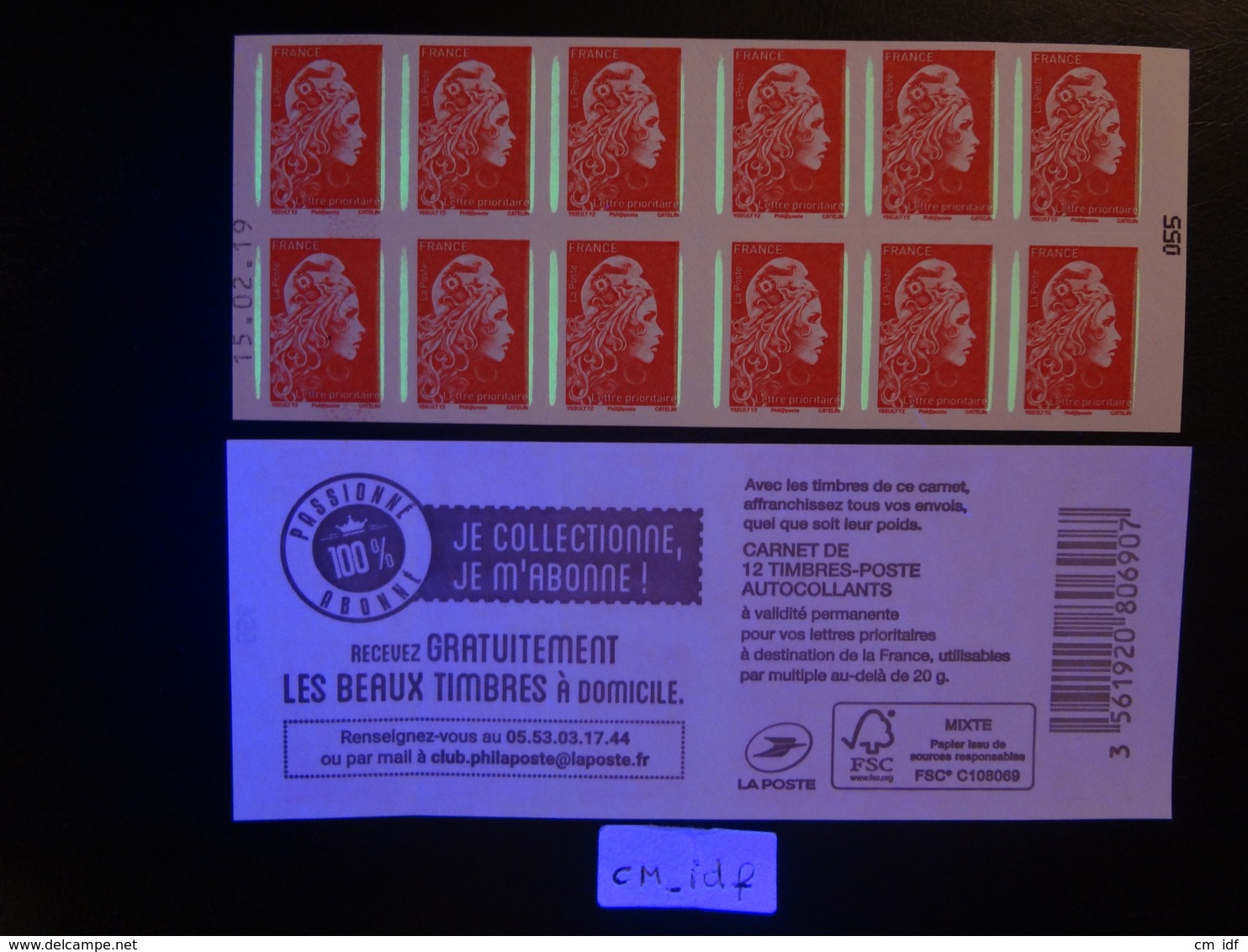 2019  CARNET MARIANNE L'ENGAGÉE LETTRE PRIORITAIRE ROUGE DATE 15.02.198 EN POSITION BASSE  JE COLLECTIONNE JE M'ABONNE - Autres & Non Classés