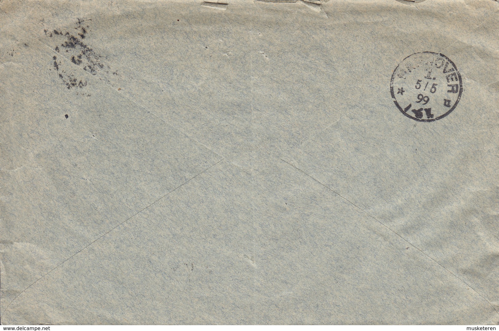 Austria GERLACH & SCHENK Registered Einschriben Label WIEN 1899 Cover Brief POSTAUFTRAG HANNOVER (2 Scans) - Briefe U. Dokumente