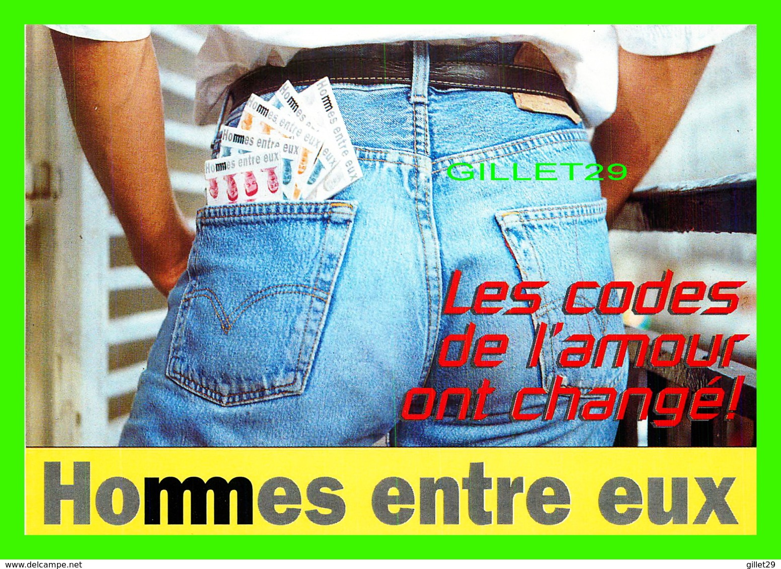 PUBLICITÉ, ADVERTISING - HOMMES ENTRE EUX - LES CODES DE L'AMOUR ONT CHANGÉ ! - - Publicité