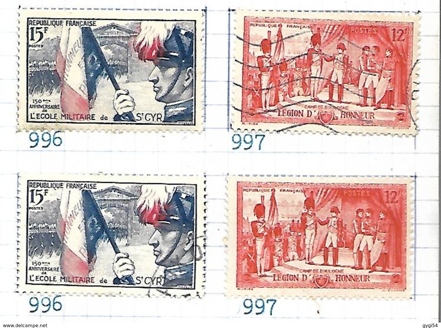 France 1954    Yt N° 995 à 998    Oblitérés Et Neufs - Other & Unclassified