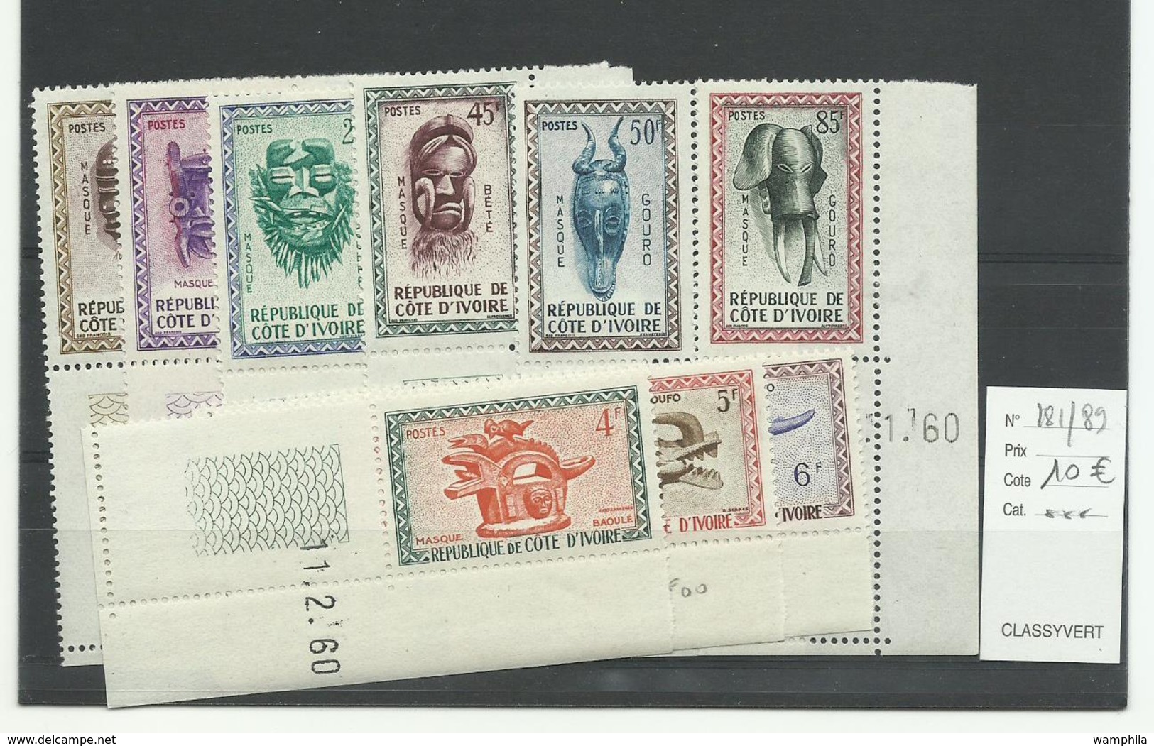 C. D'Ivoire, Lot Sur 3 Plaquettes De Séries Neuves Thématiques, Cote YT 53€ - Côte D'Ivoire (1960-...)