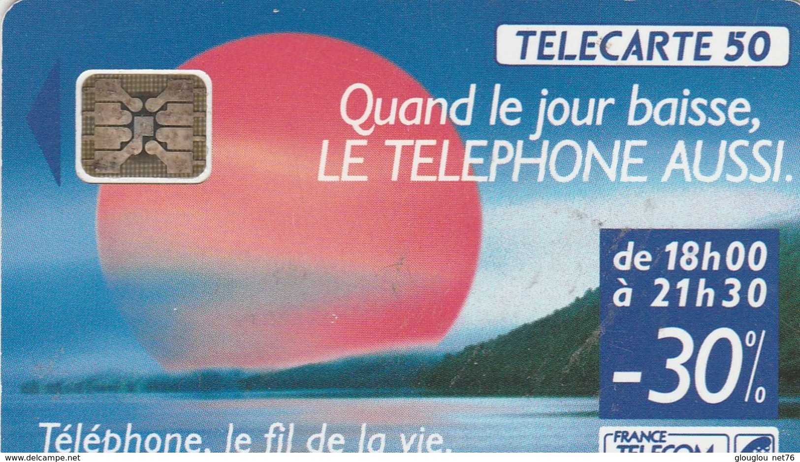 TELECARTE 50....TELEPHONE,LE FIL DE LA VIE..... - 50 Unités   