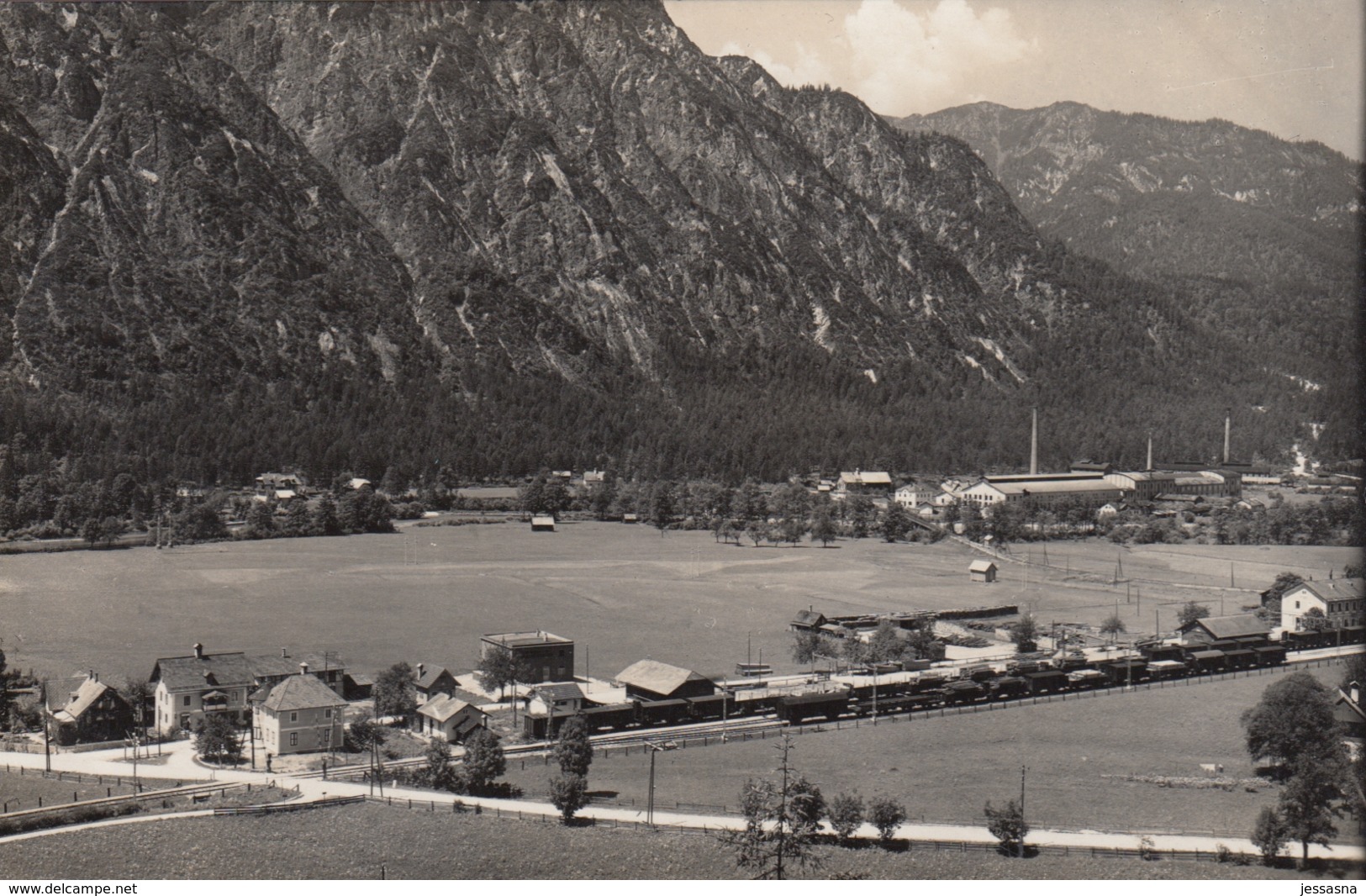 AK - OÖ - Steeg (Bad Goisern) - Ortsansicht Mit Bahn - 1934 - Gmunden