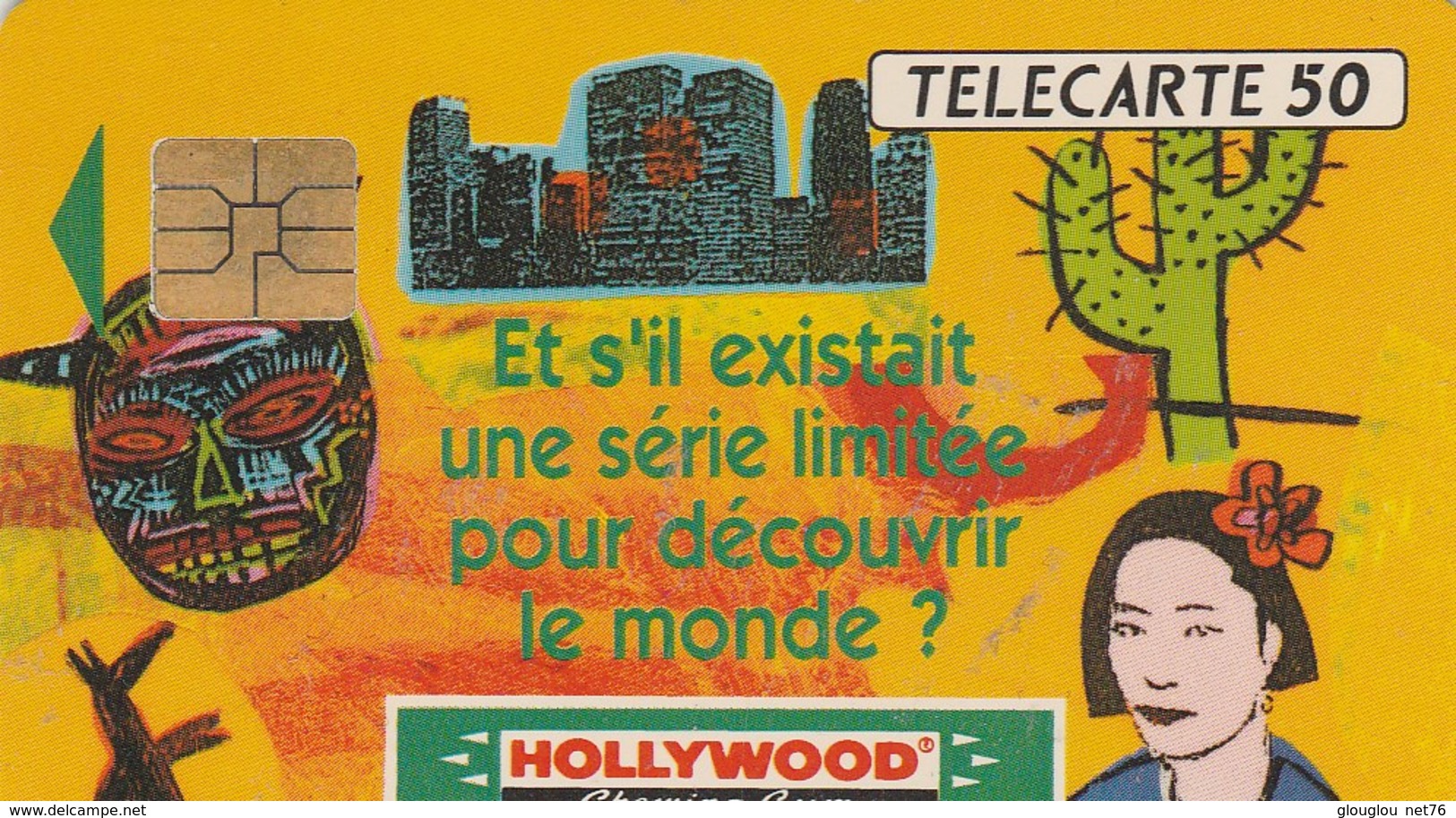 TELECARTE 50....HOLLYWOOD CHEWING GUM.... - 50 Unités   