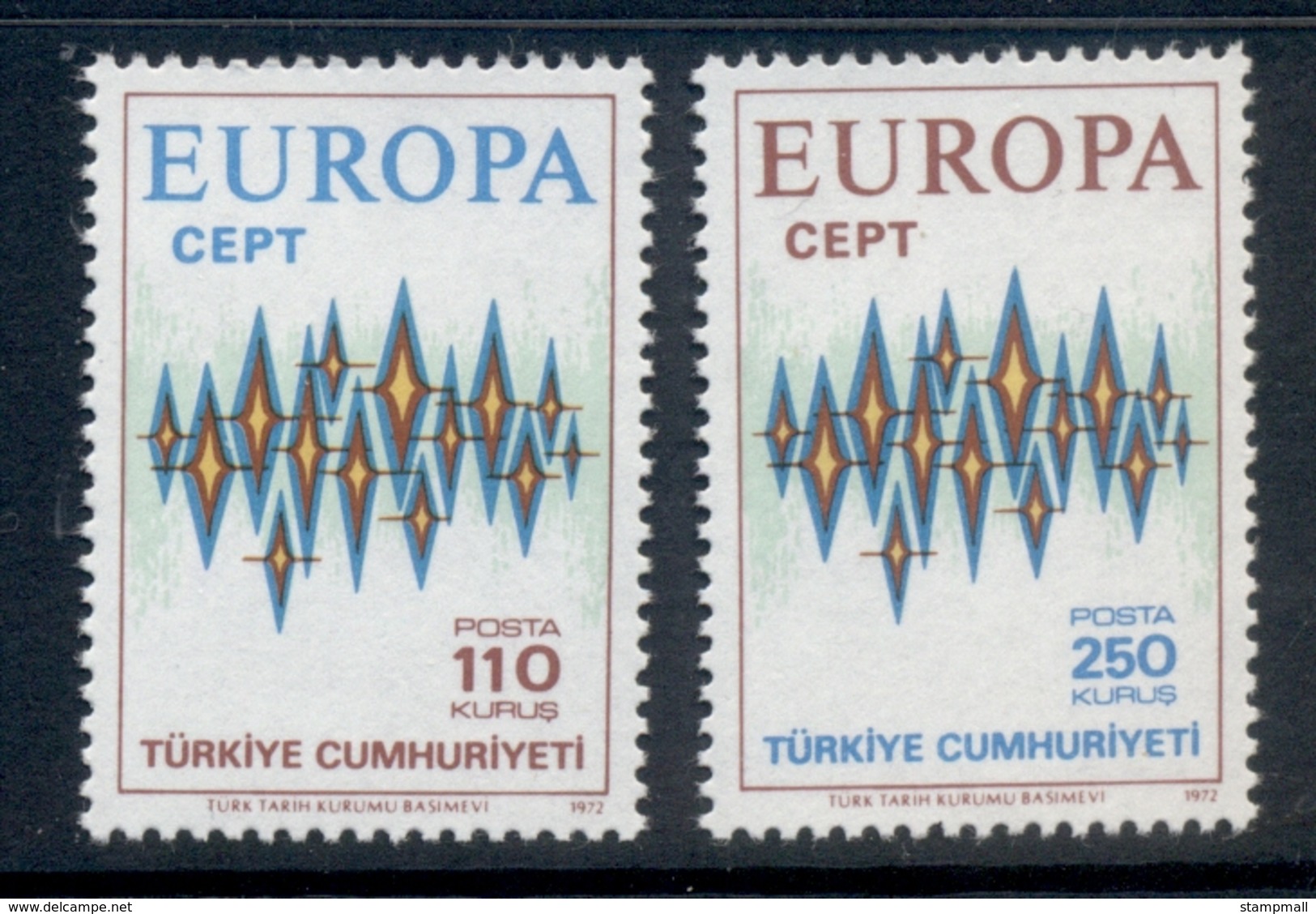 Turkey 1972 Europa MUH - Unused Stamps