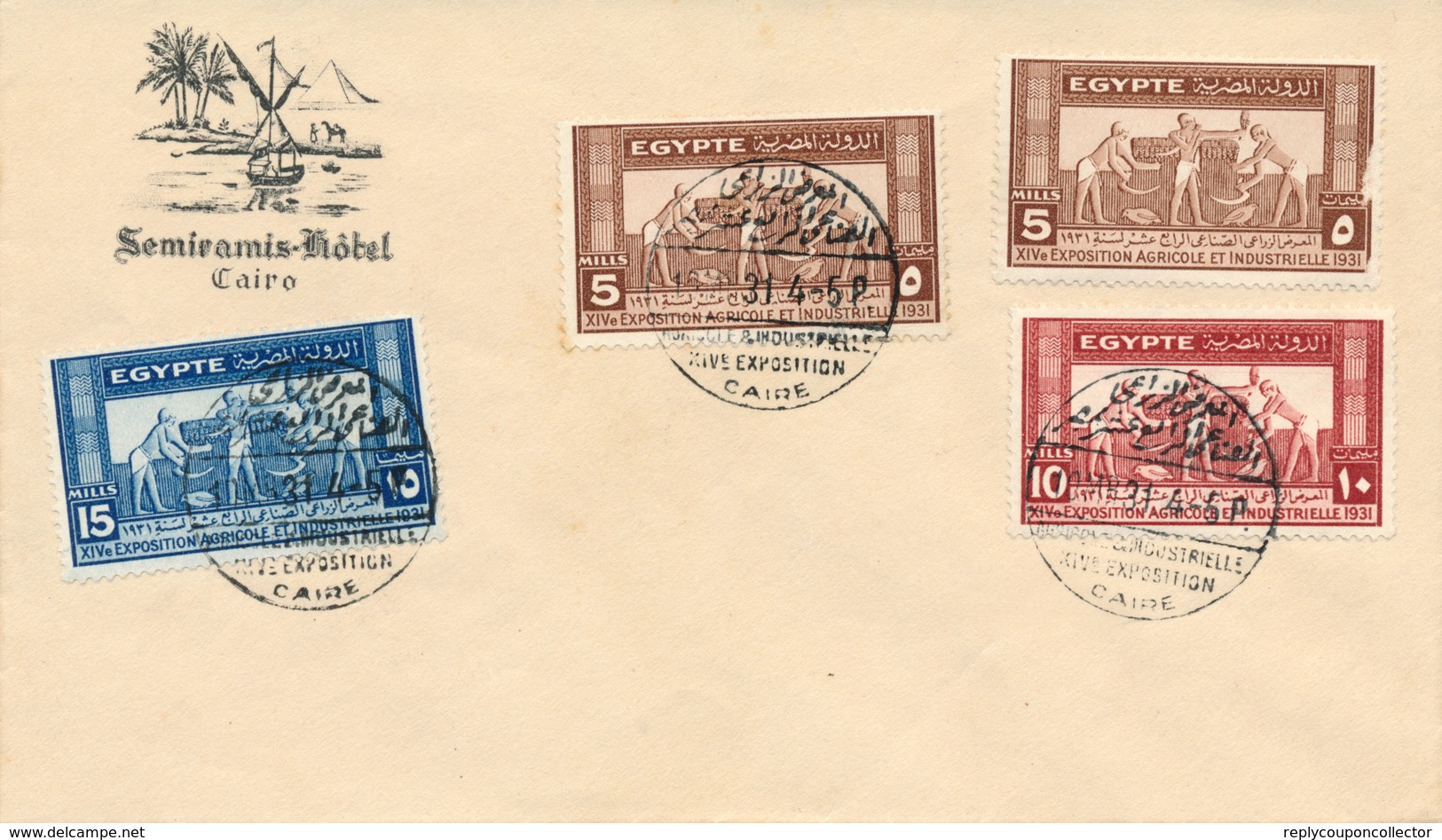 CAIRE / EGYPT - 1931 , Landwirtschafts- Und Industrieausstellung - Briefe U. Dokumente