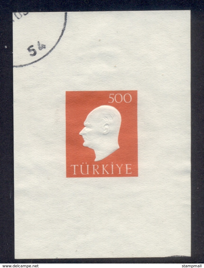 Turkey 1959 Kemal Ataturk MS FU - Unused Stamps