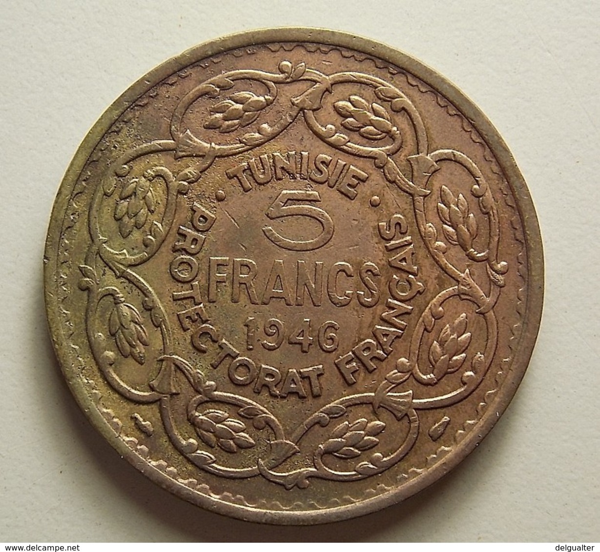 Tunisia 5 Francs 1946 - Tunisie