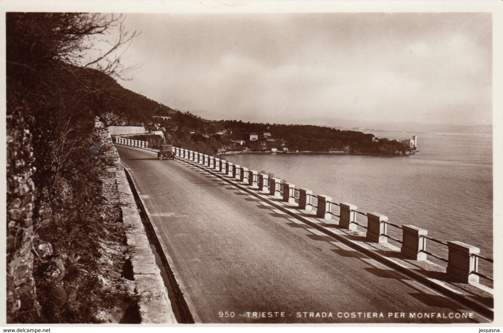 AK - Triest - Strada Costiera Per Monfalcone 1935 - Trieste