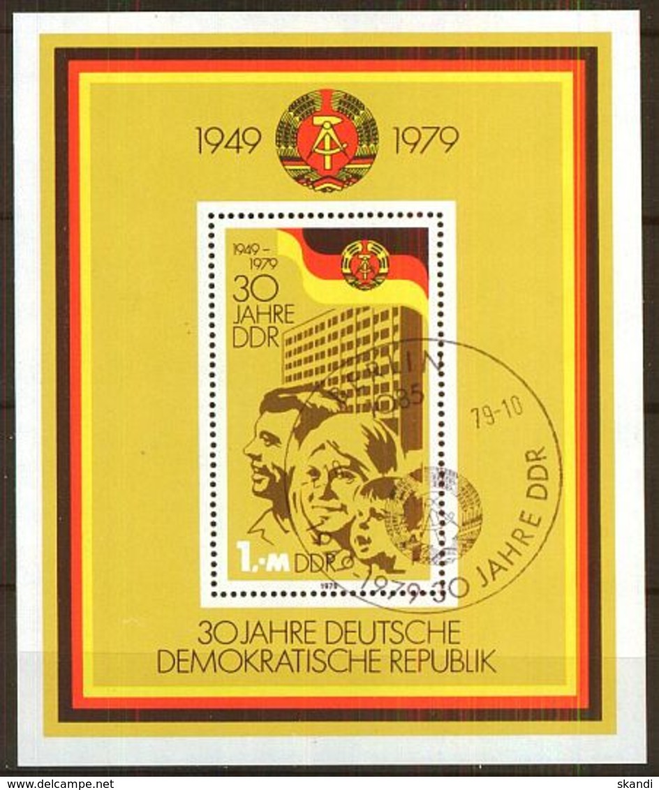 DDR 1979 Mi-Nr. Block 56 O Used - 1971-1980