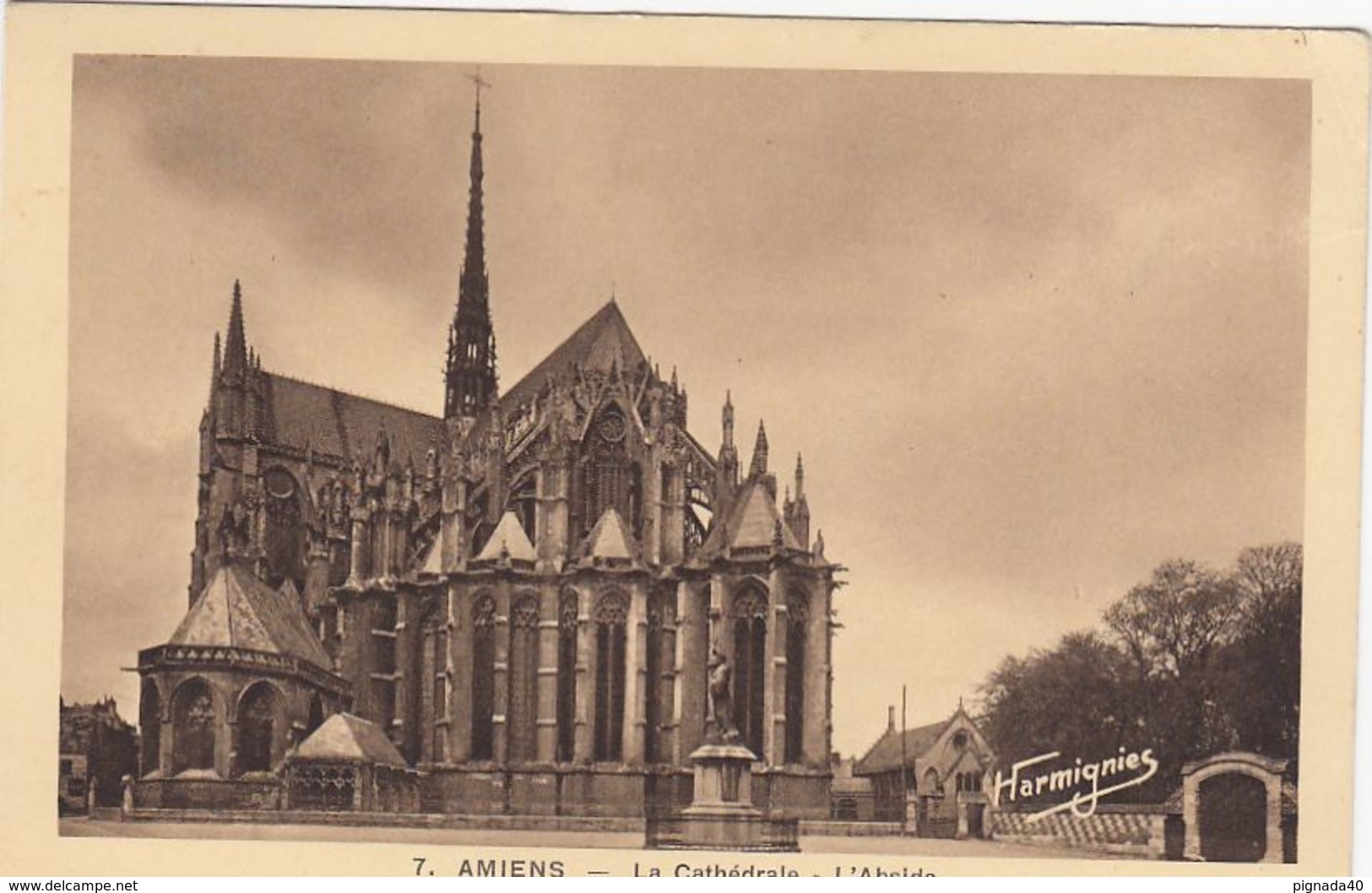 CP , 80 , AMIENS , La Cathédrale, L'Abside - Amiens