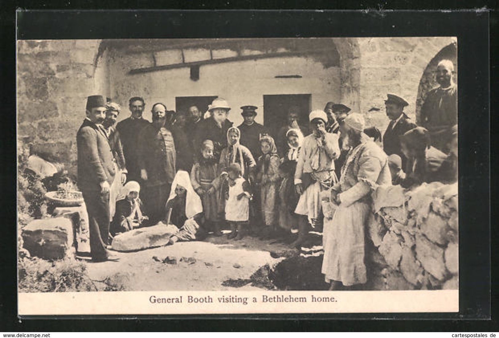 AK Bethlehem, General Booth Visiting A Bethlehem Home, Heilsarmee - Palestina