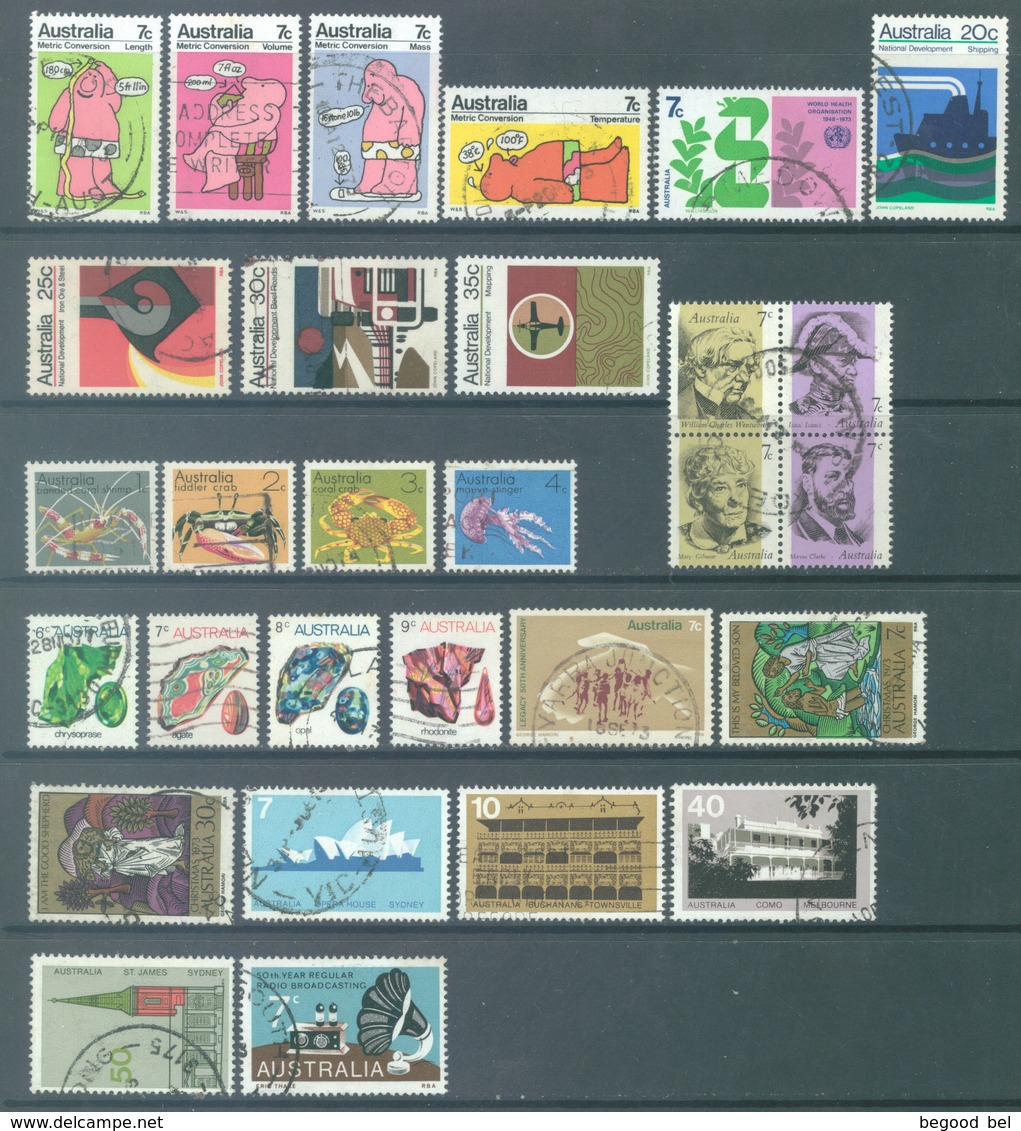 AUSTRALIA - 1973 - USED/OBLIT. - YEAR COMPLETE - Yv 486-526 - Lot 19005 - Años Completos