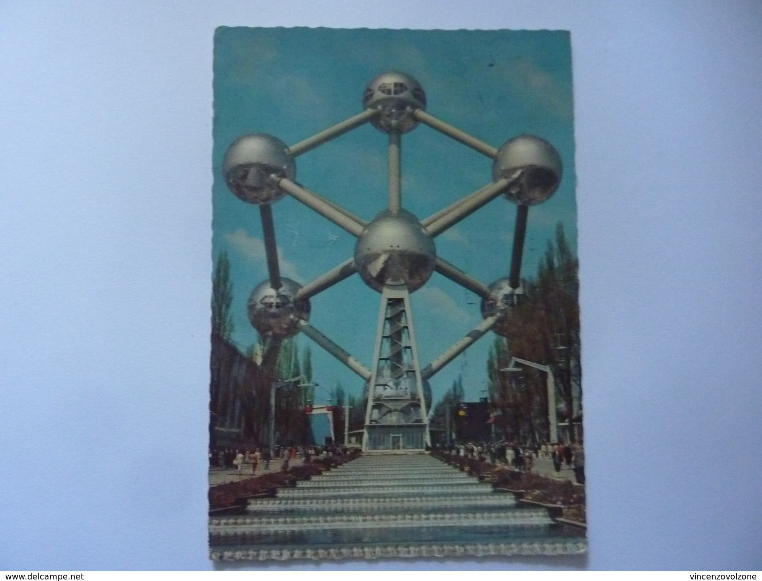 Cartolina  Viaggiata "EXPOSITION UNIVERSELLE 1959 ATOMIUM" - Mostre Universali