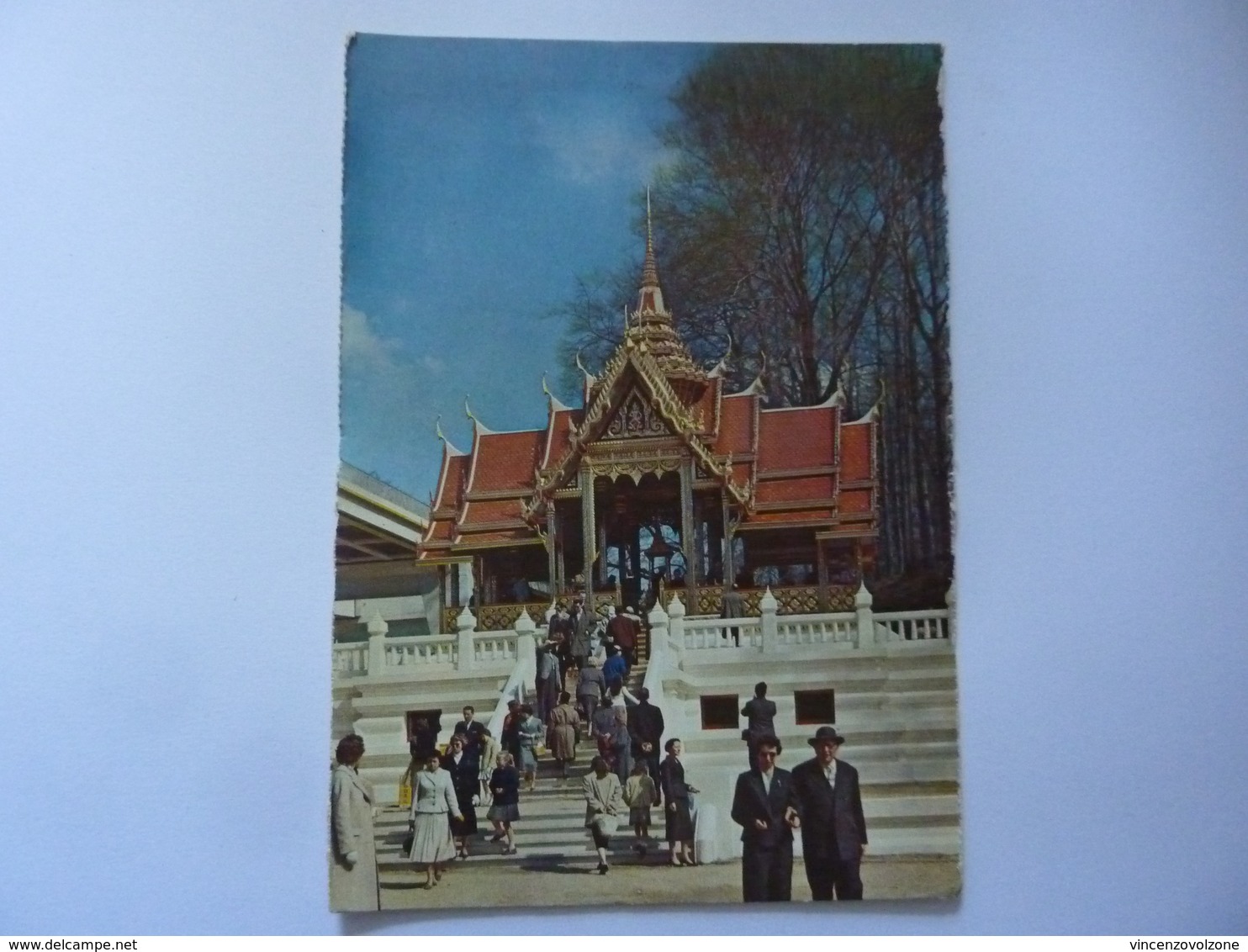 Cartolina  Viaggiata "EXPOSITION UNIVERSELLE DE BRUXELLES Pavillion De La Thailandie" 1958 - Mostre Universali