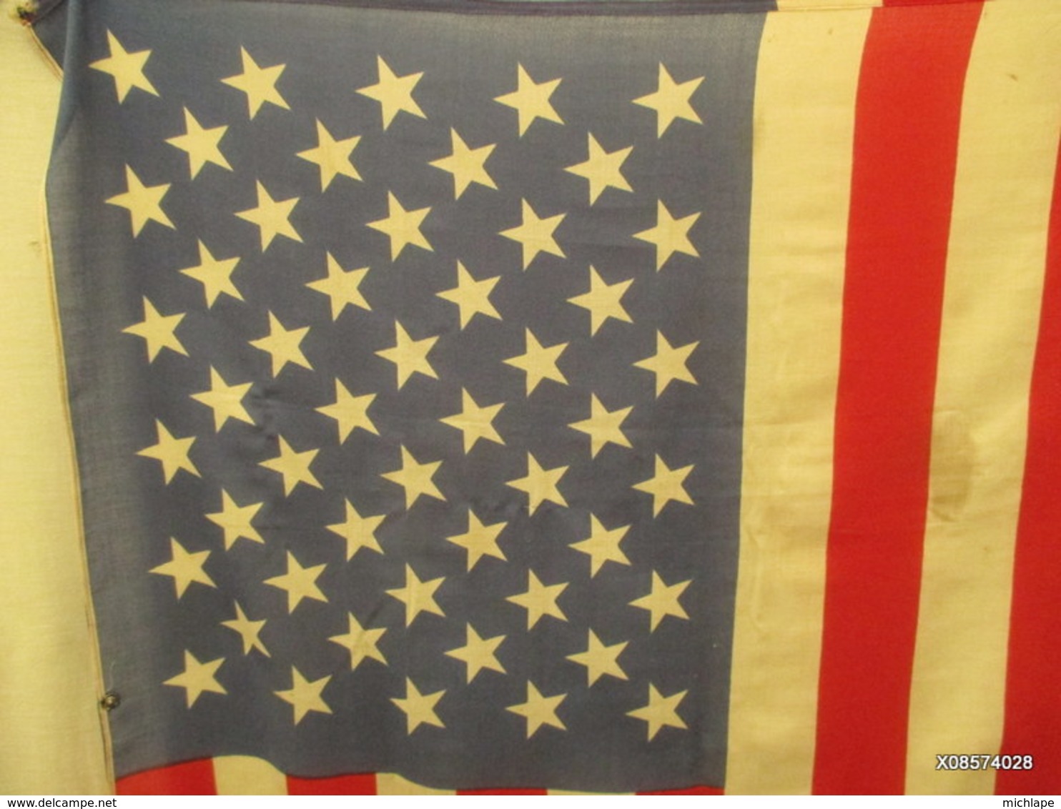 DRAPEAU  US D'ORIGINE - EN COTON - 1m10 SUR 1m40 Tres Bon état - Armes Neutralisées