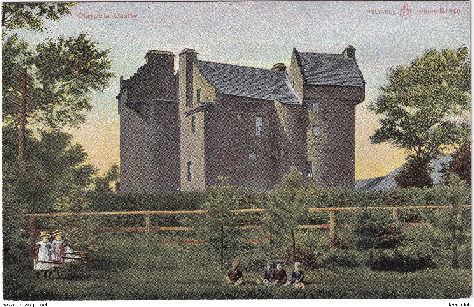 Claypots Castle - (Reliable Series WR&S R1840) - (Scotland) - 1906 - Angus