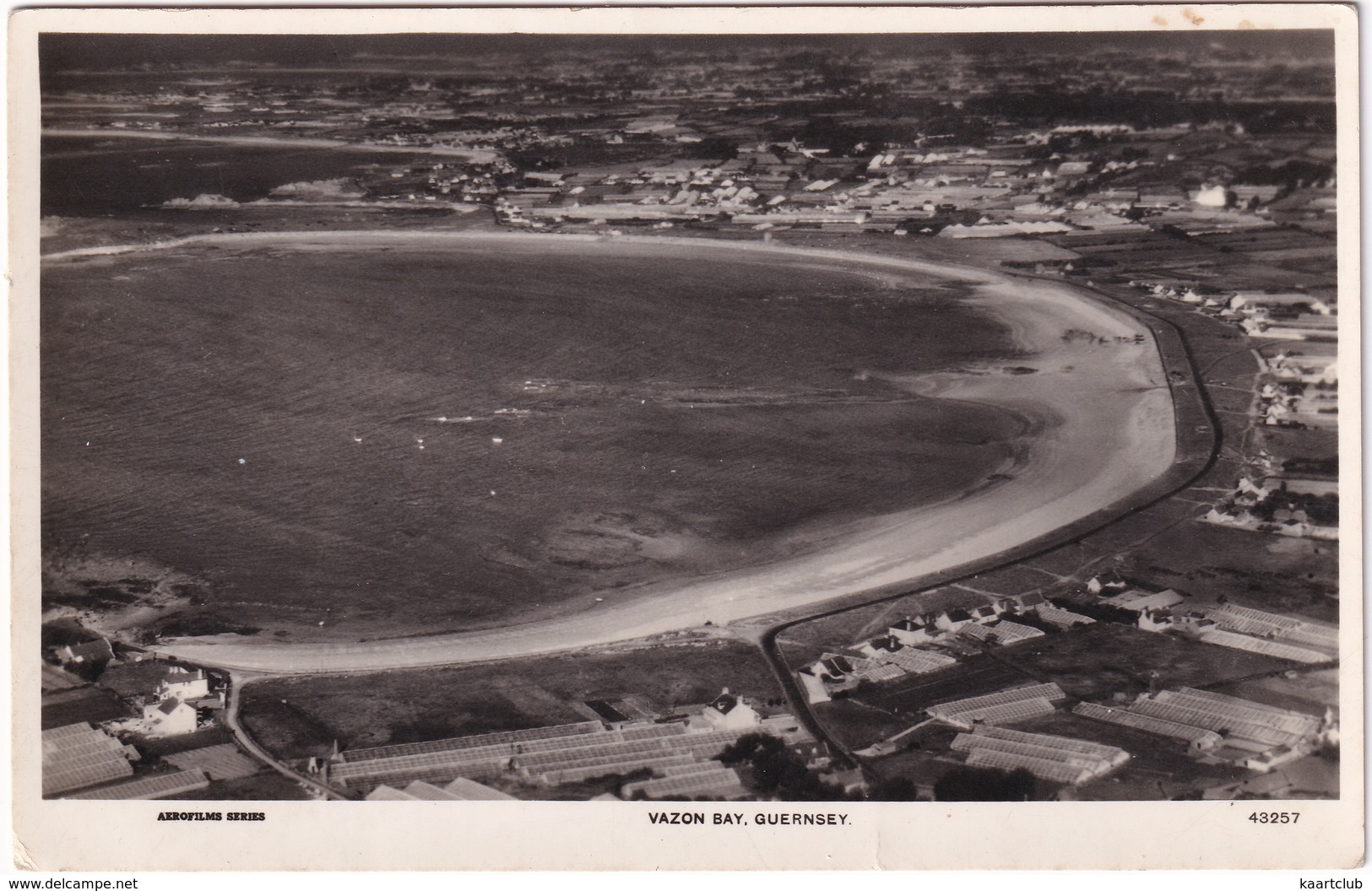 Vazon Bay, Guernsey - (Aerofilms Ltd.,Bush House, London W.C.2) - Guernsey