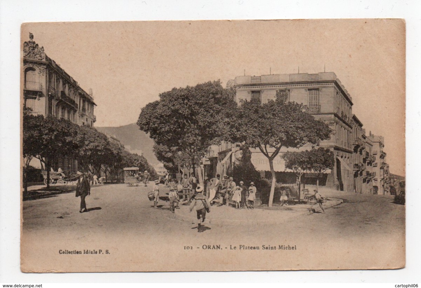 - CPA ORAN (Algérie) - Le Plateau Saint-Michel 1926 (avec Personnages) - Collection P. S. 102 - - Oran