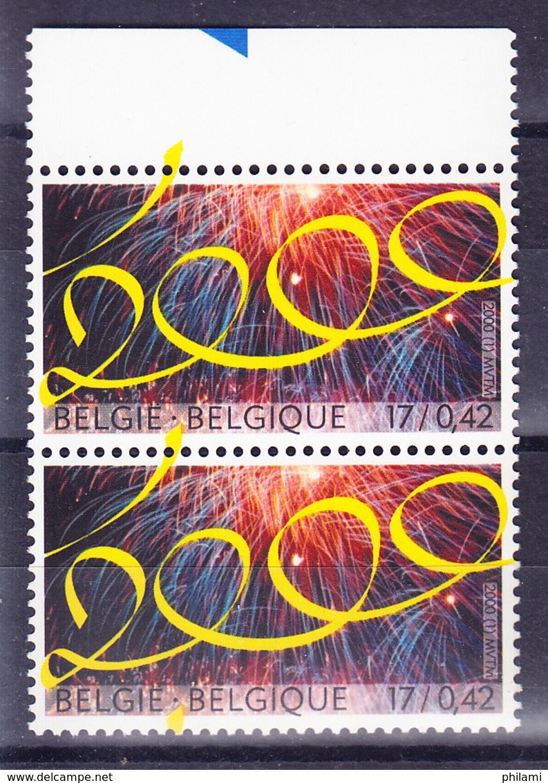 BELGIQUE COB 2878 ** MNH, Paire Verticale .  (3T626) - Unused Stamps