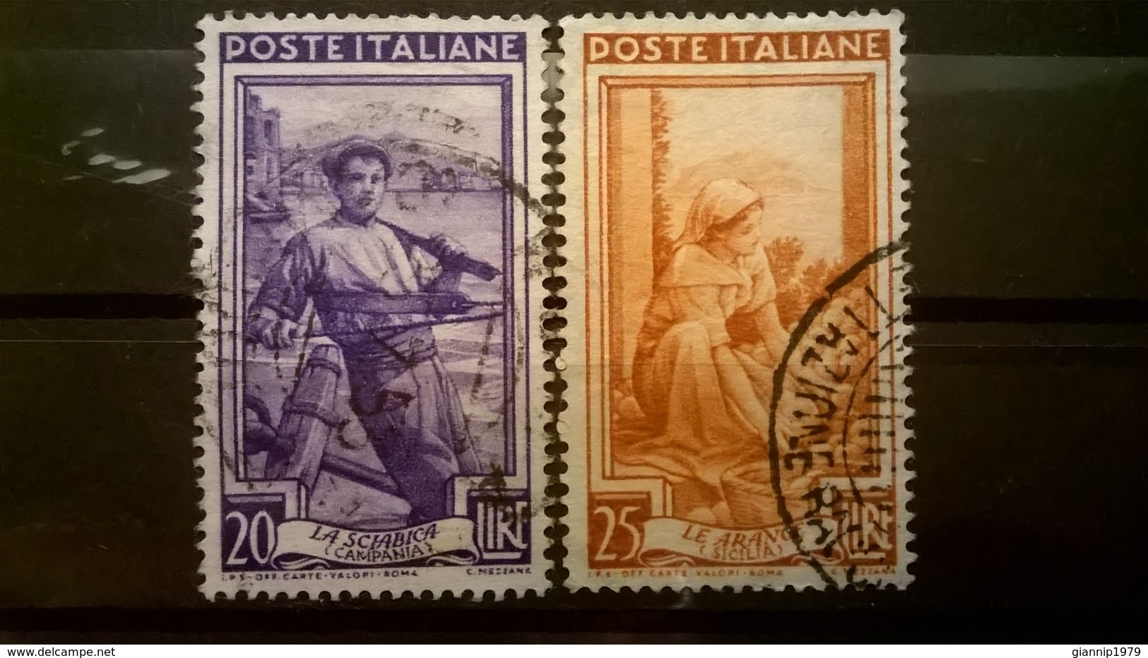 FRANCOBOLLI STAMPS ITALIA ITALY 1950 USED SERIE  ITALIA AL LAVORO - 1946-60: Oblitérés