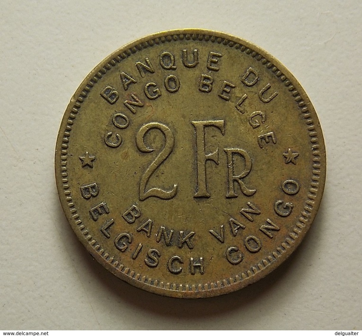 Belgian Congo 2 Francs 1947 - 1945-1951: Régence