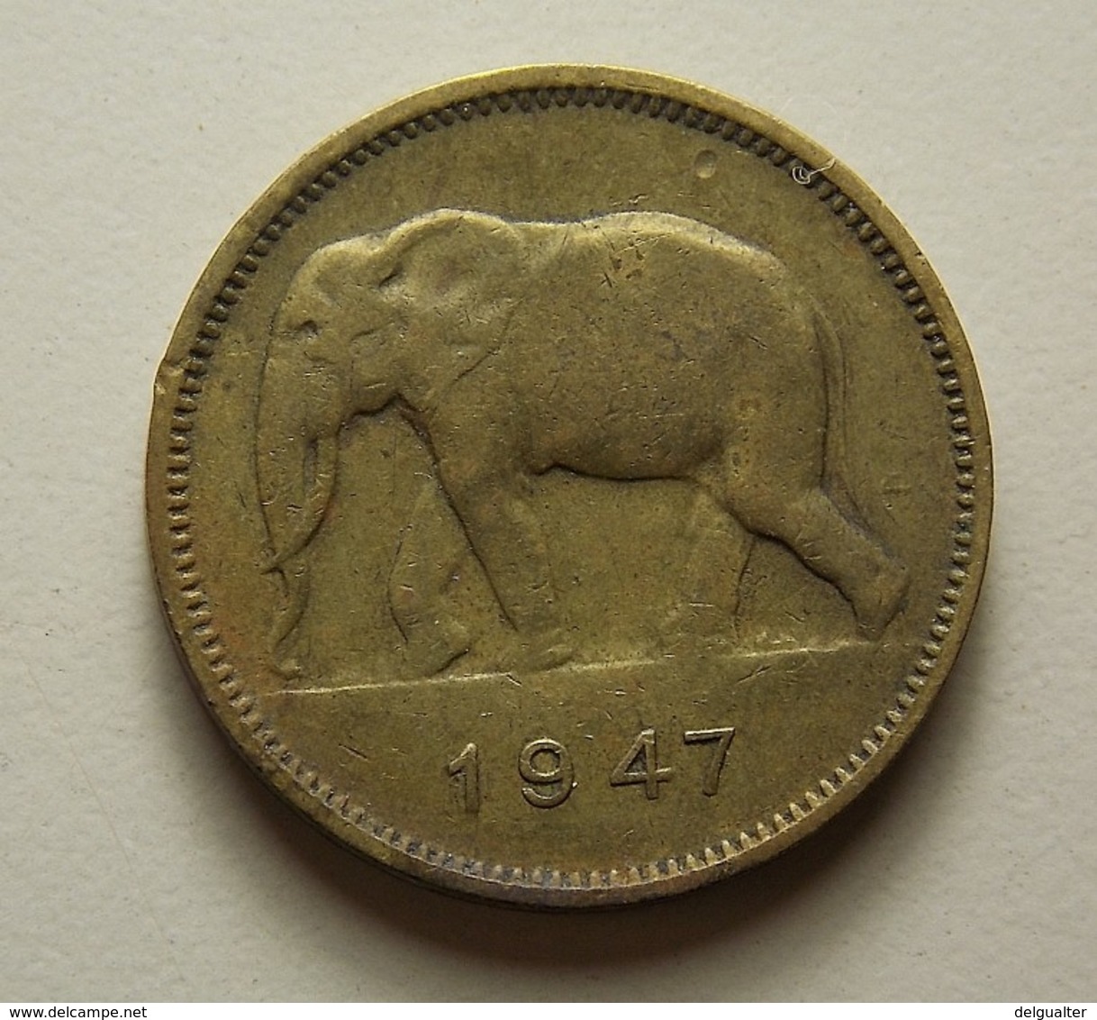 Belgian Congo 2 Francs 1947 - 1945-1951: Régence